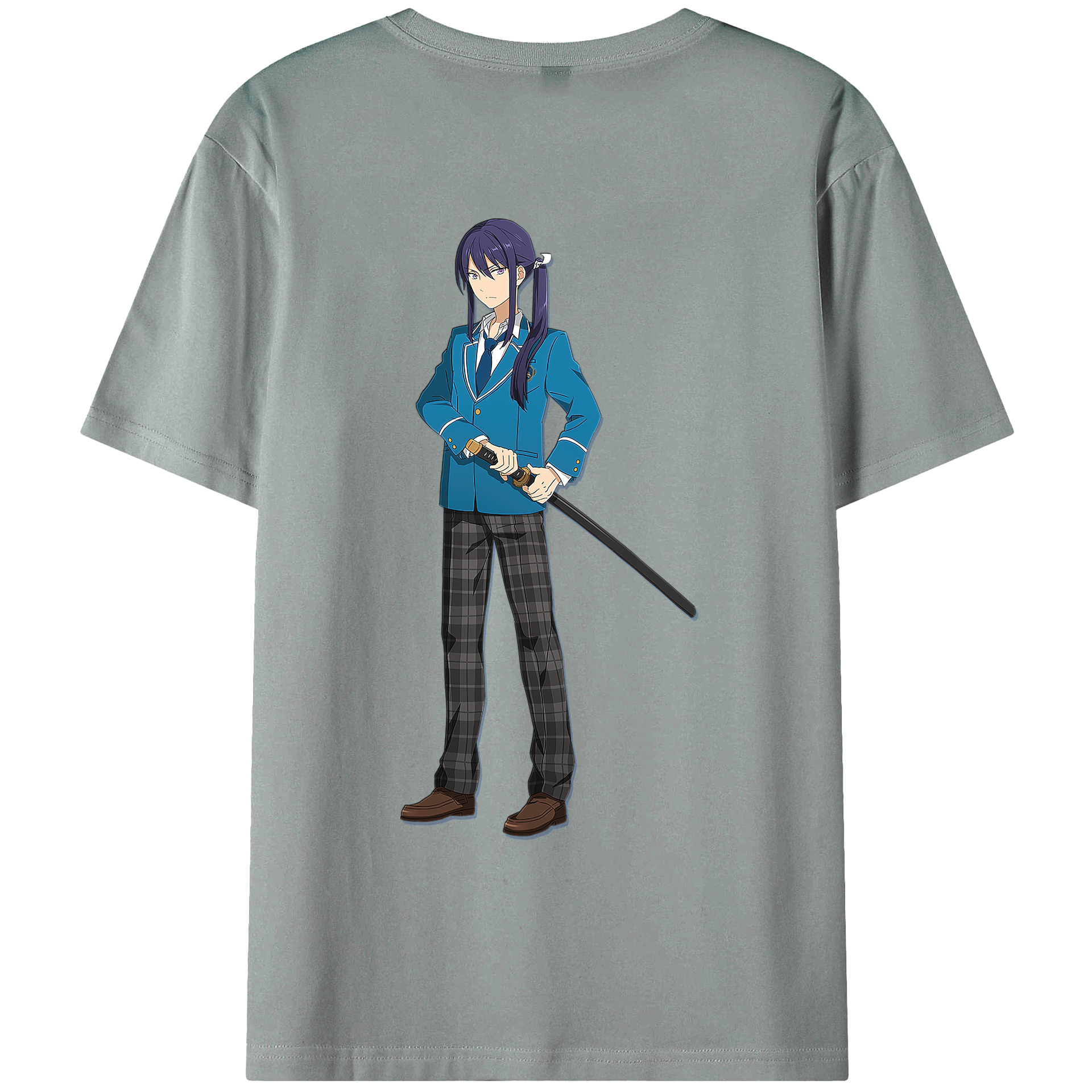 （画像用） あんさんぶるスターズ! Ensemble Stars 綿100％ メンズ半袖Tシャツ（バックプリント） 通気性
